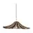 Good&Mojo Pendelleuchte Cuzco Jute Schwarz/Natural | Geeignet für 1x E27 