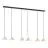 Emibig Suspension Luminaire Elit Acier Noir | Convient pour 6x GX53 - Max 12W