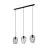 Eglo Suspension Luminaire Newtown Acier Noir | IP20 - Convient pour 3x E27 